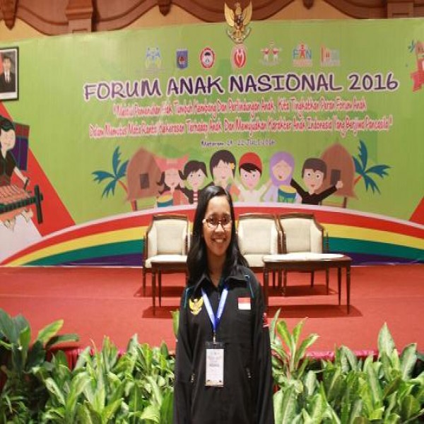 Rosa Virginia Ratih Wakil Propinsi DIY dalam Kegiatan Forum Anak Nasional (FAN) dan Kongres Anak Indonesia (KAI) Tahun 2016